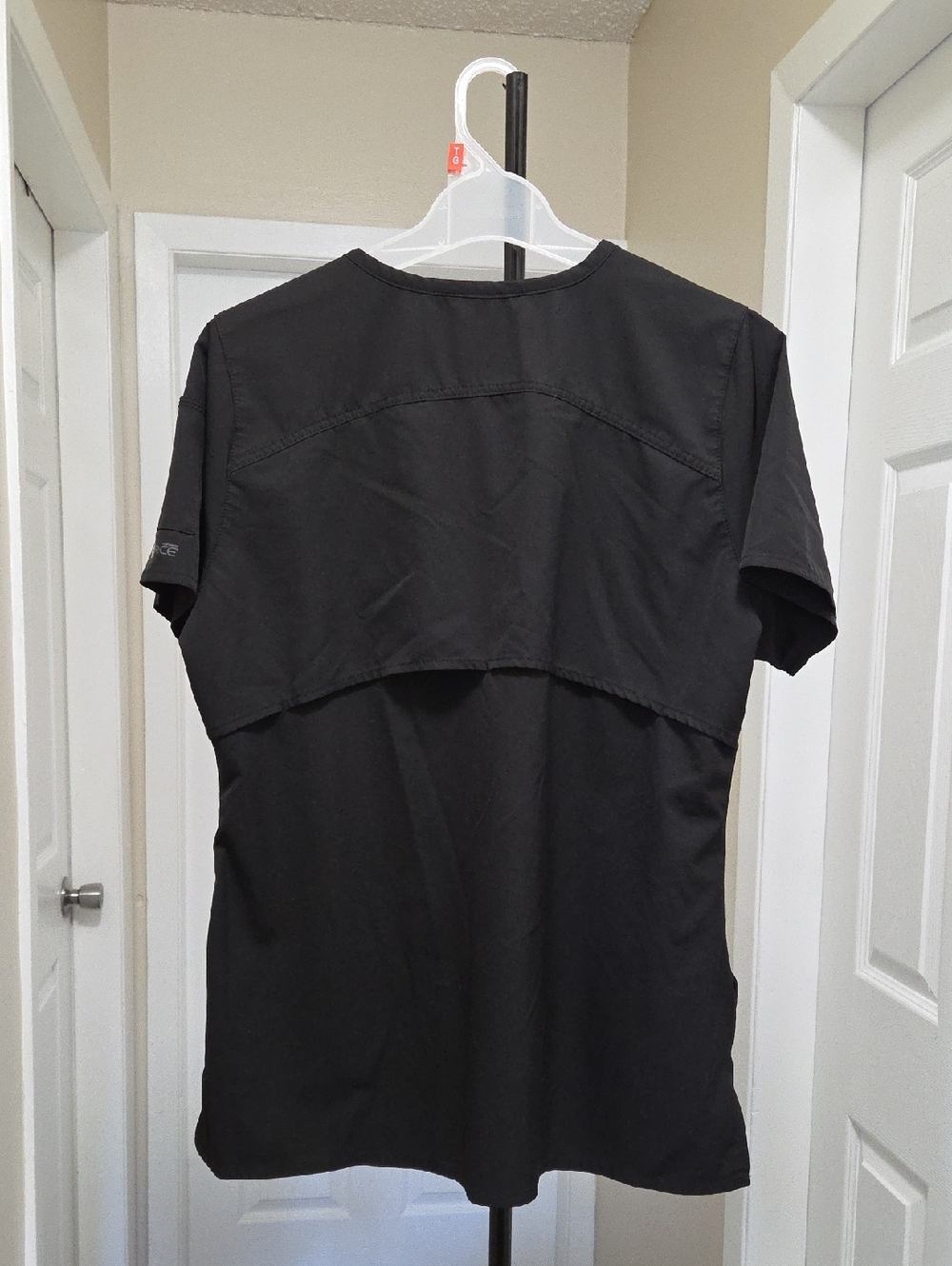 Carhartt Black V-Neck Utility Scrub Top | Workwear Core Medical Uniform Pocket - Picture 9 of 10
